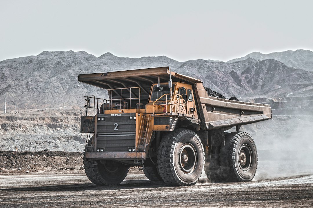 Large haul truck operating at a surface mine, illustrating haulage systems in mining