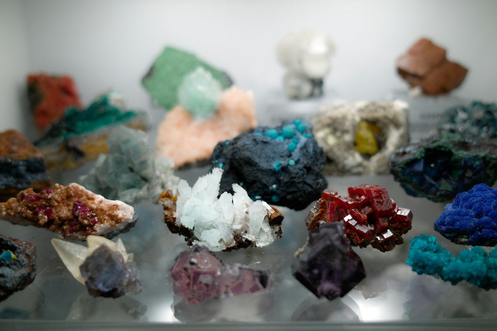 Mineral specimen from a geological collection, illustrating mineral evaluation
