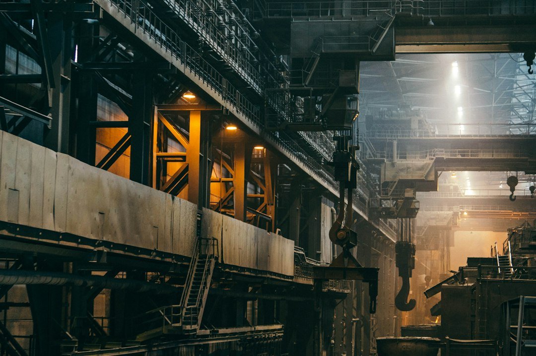 Industrial processing plant and steel infrastructure